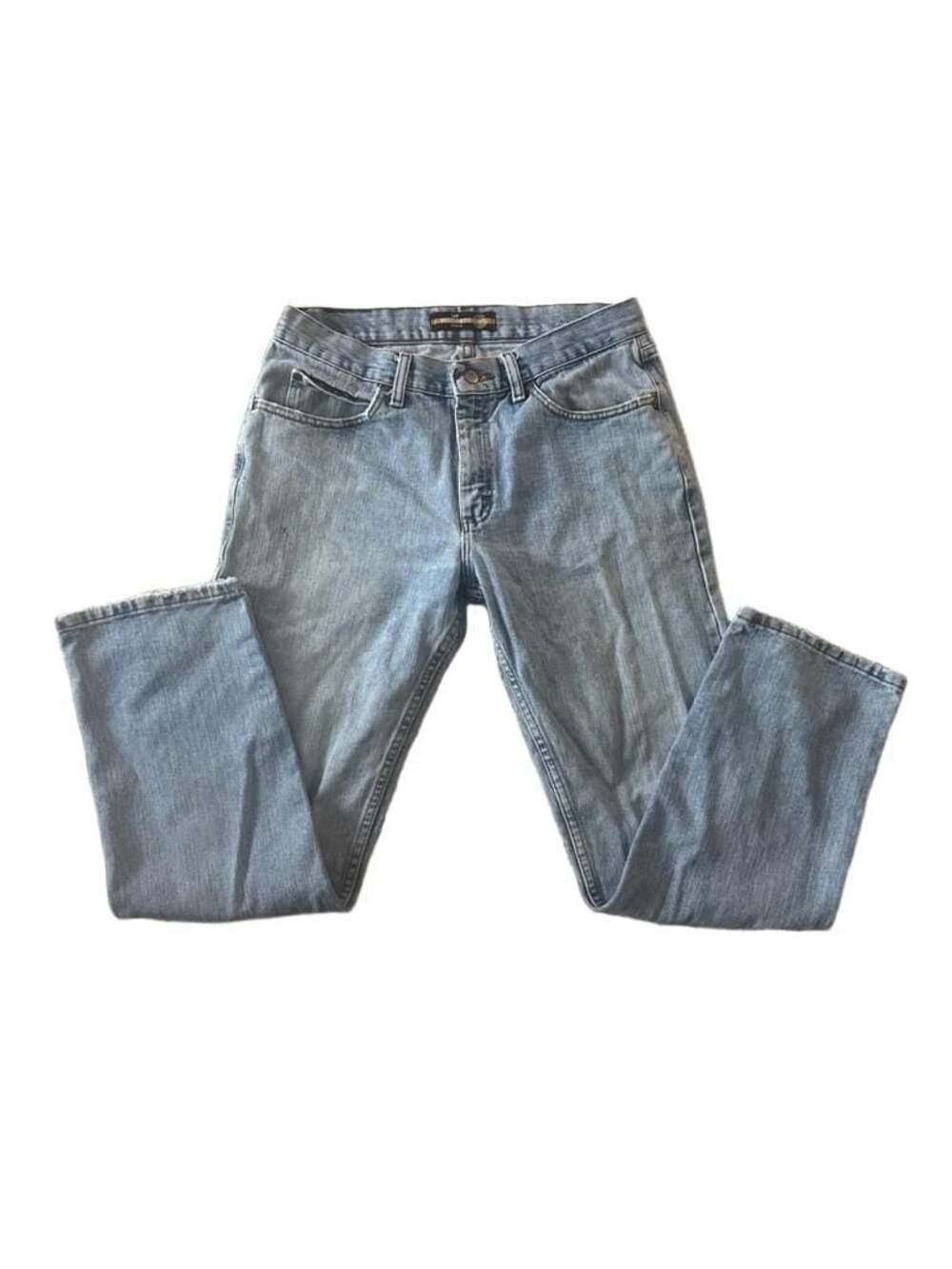 Lee Regular Fit Straight Leg Jeans in Light Wash, Size 33x30